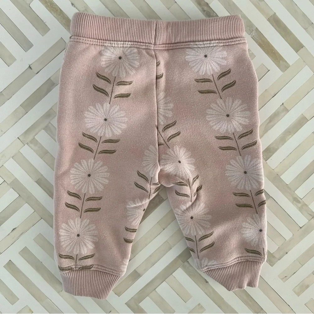 LITTLE CO. Floral Dusty Rose Boho Bundle, 6mo